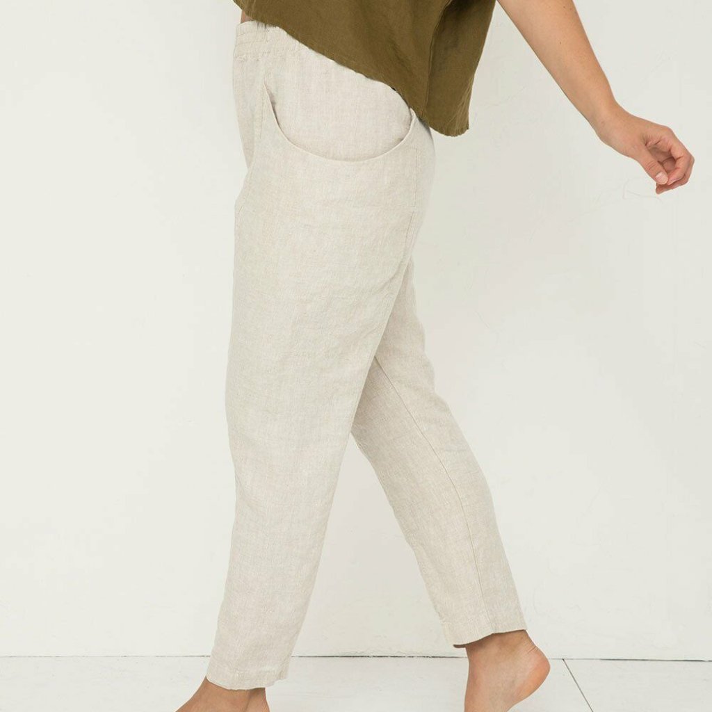Elizabeth Suzann Clyde Work Pants 000R Natural Linen